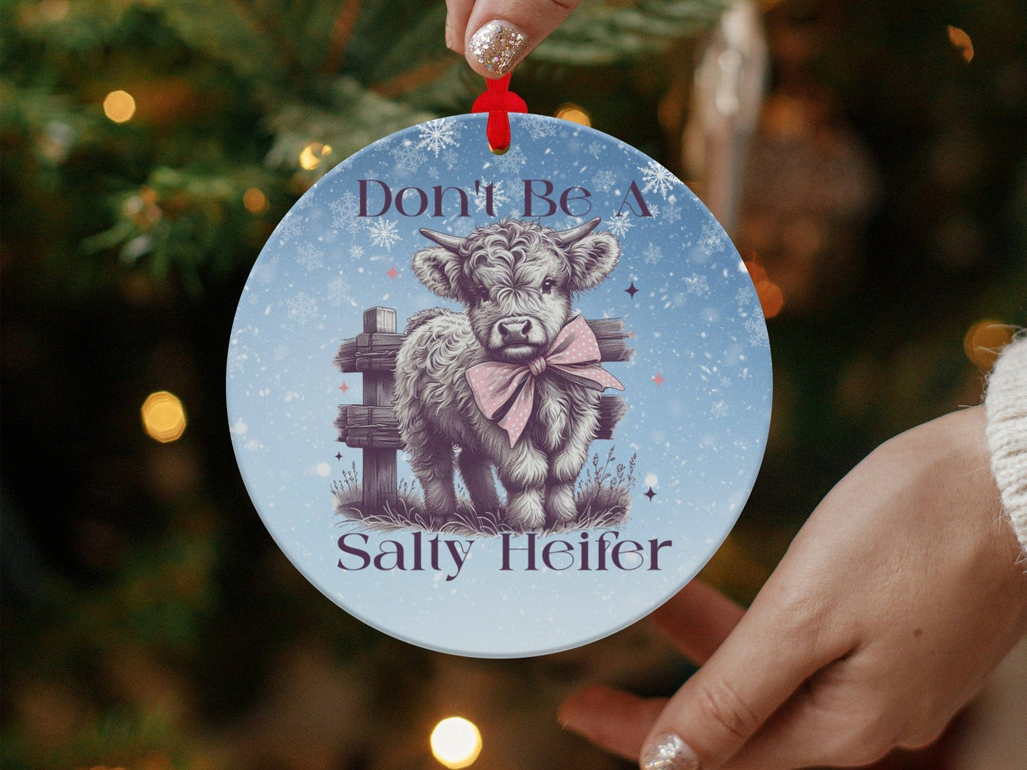 Physical Item Don't Be A Salty Heifer Highland Cow T-Shirts