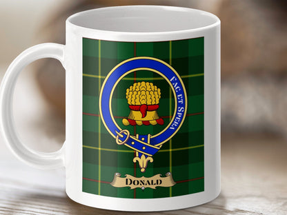 Physical Item Donald Clan Scottish Tartan Crest Mug