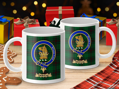 Physical Item Dougal Clan Scottish Tartan Crest Mug