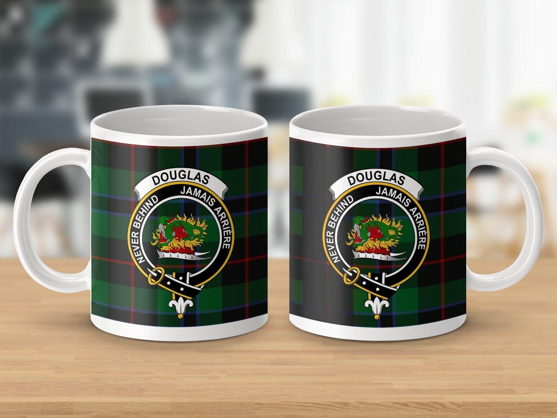 Physical Item Douglas Clan Never Behind Jamais Arriere Mug