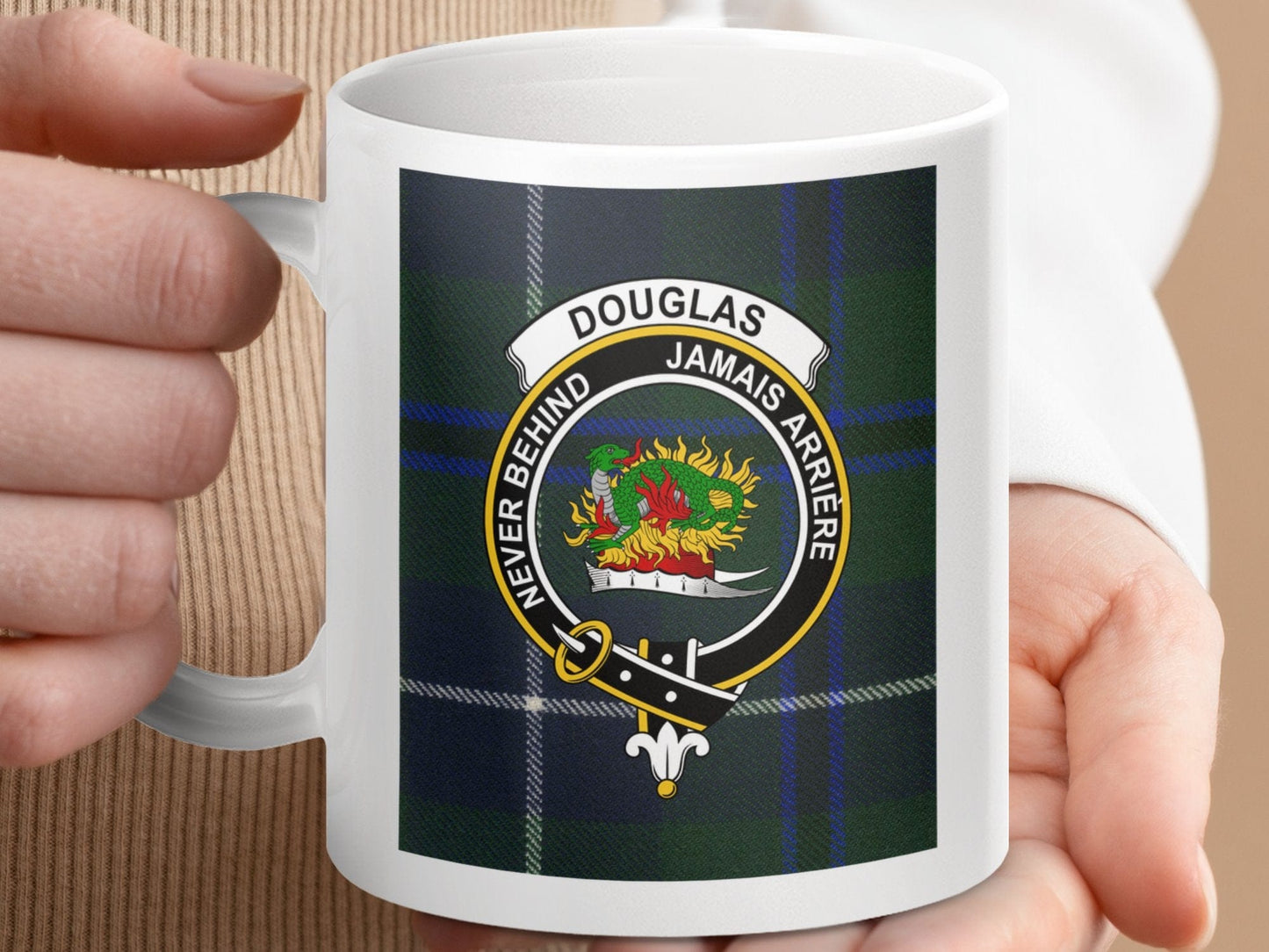 Physical Item Douglas Clan Scottish Tartan Crest Mug