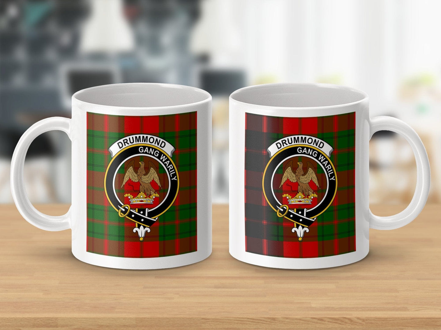 Physical Item Drummond Clan Scottish Tartan Crest mug