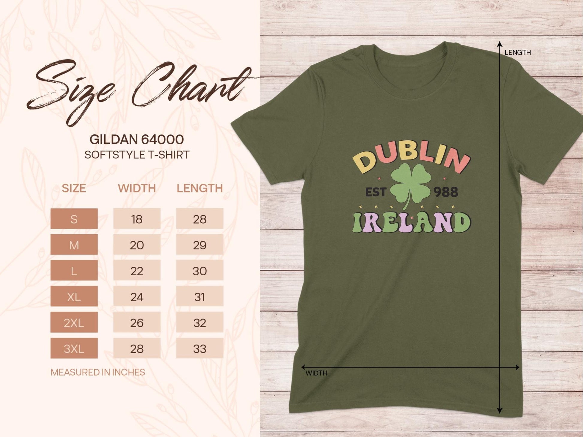 Physical Item Dublin Ireland Clover EST 988 Graphic t-shirt sweatshirt