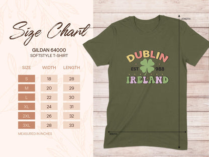 Physical Item Dublin Ireland Clover EST 988 Graphic t-shirt sweatshirt