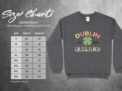 Physical Item Dublin Ireland Clover EST 988 Graphic t-shirt sweatshirt