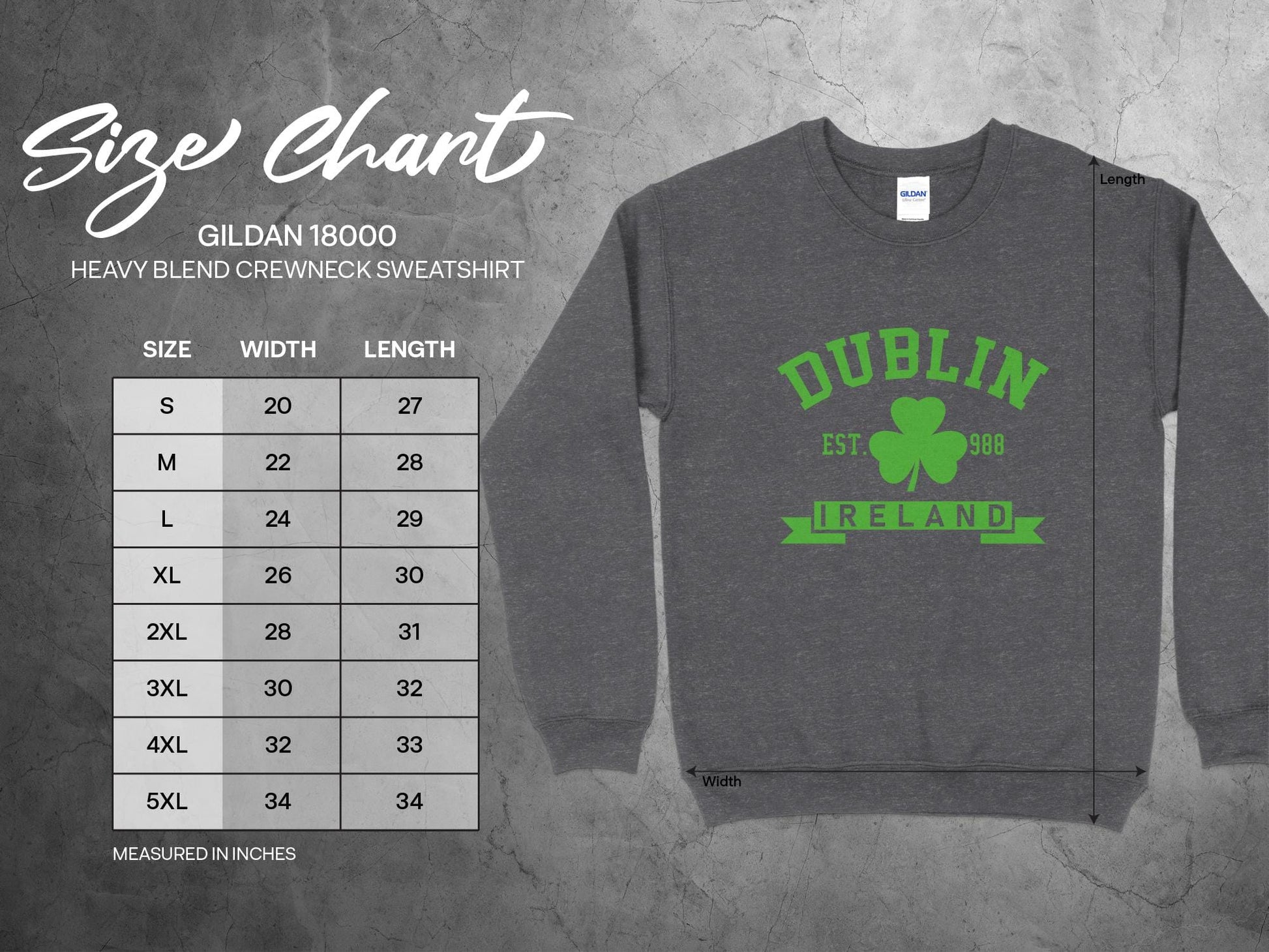 Physical Item Dublin Ireland Est. 988 Unisex Irish t-shirt sweatshirt