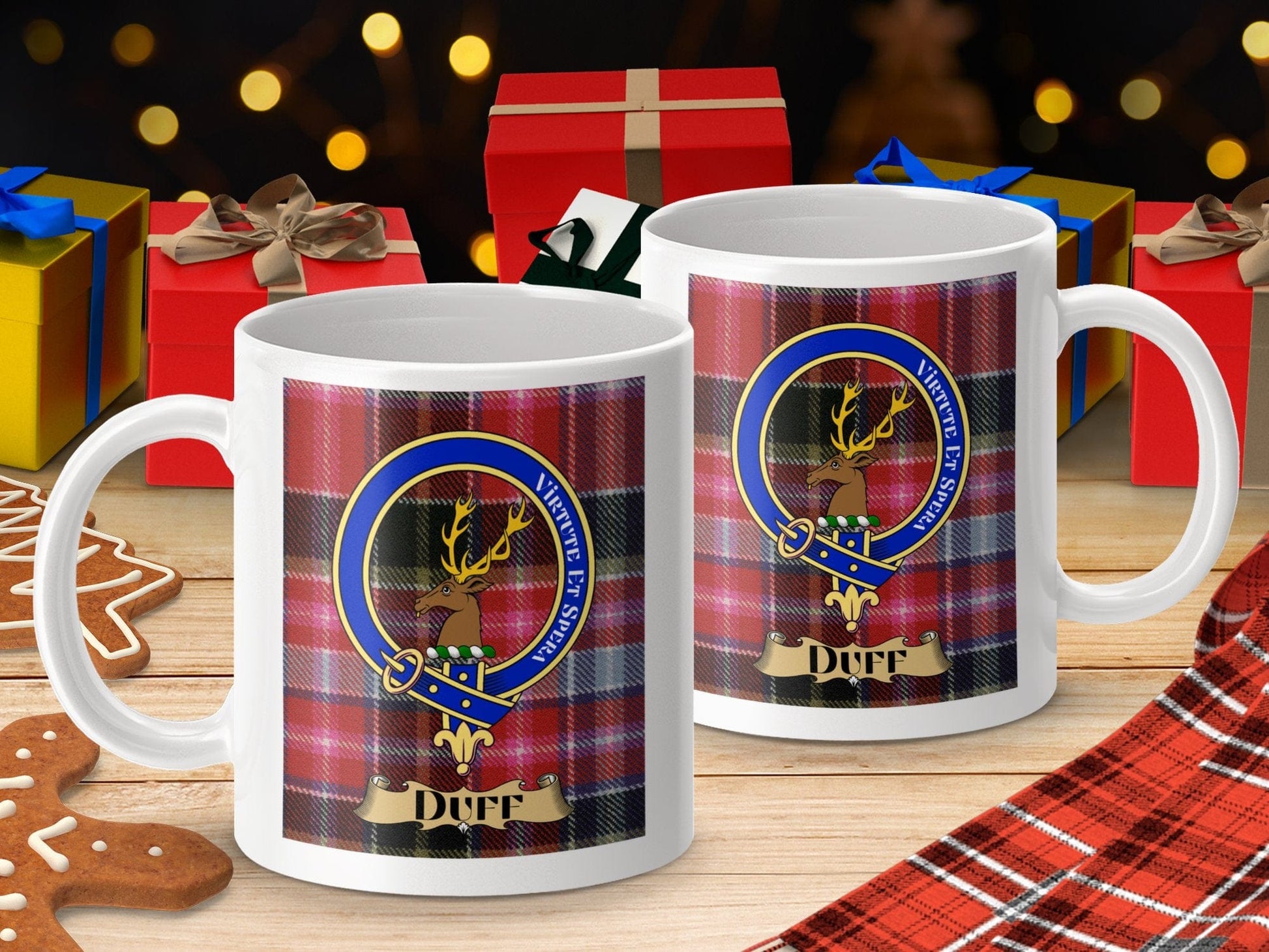 Physical Item Duff Clan Scottish Tartan Crest Mug