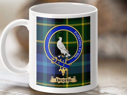 Physical Item Duguid Clan Scottish Tartan Crest mug