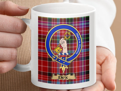 Physical Item Dun Clan Scottish Tartan Crest Mug