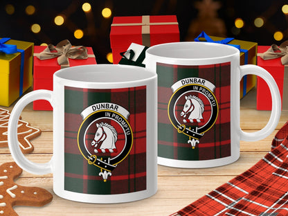 Physical Item Dunbar Clan Scottish Tartan Crest Mug