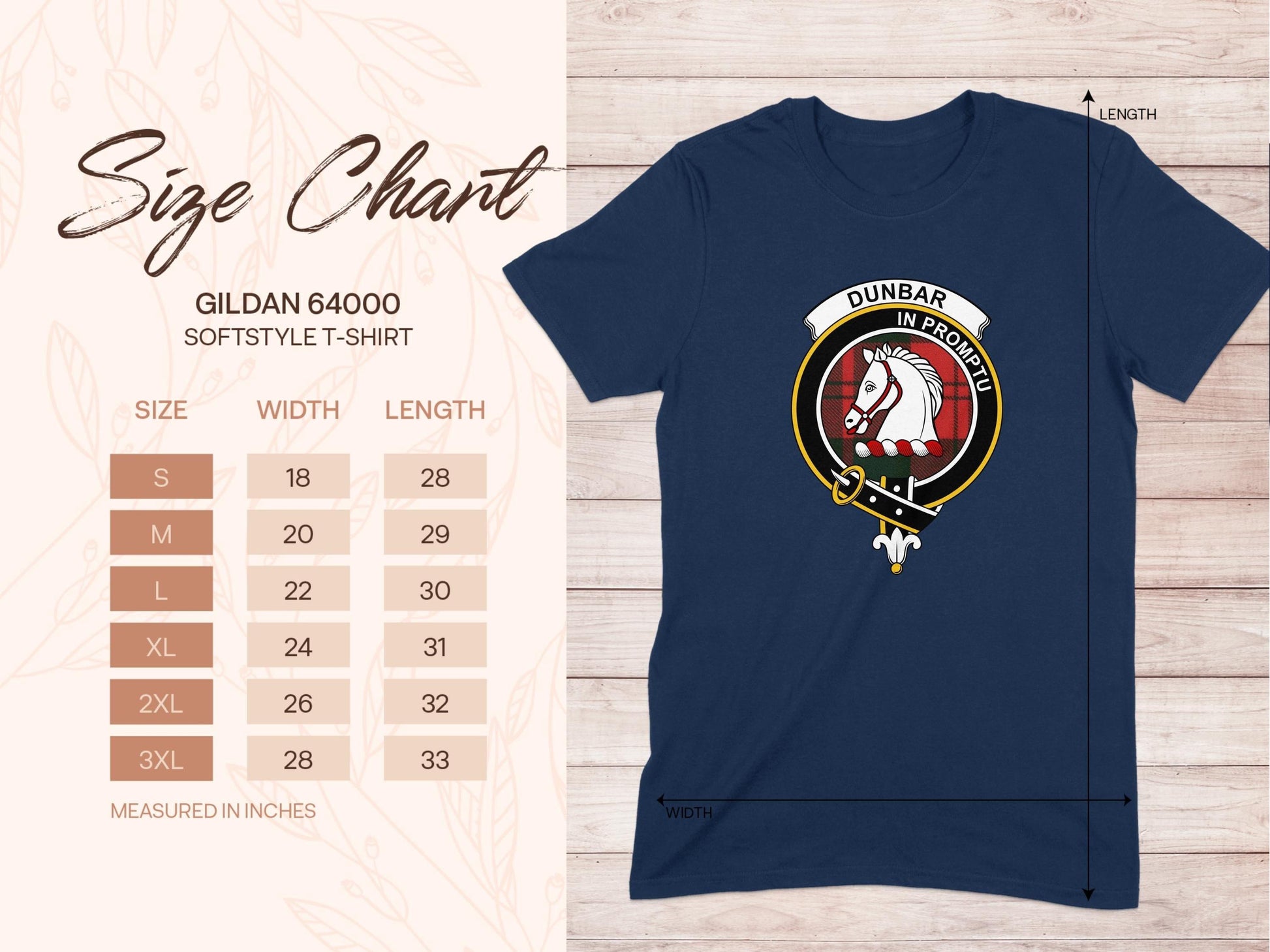 Physical Item Dunbar Clan Scottish Tartan Crest T-Shirt