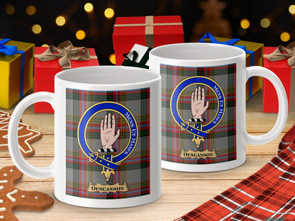 Physical Item Duncanson Clan Scottish Tartan Crest Mug