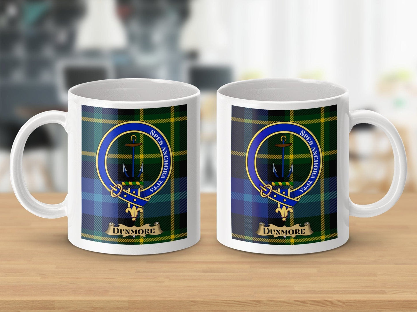 Physical Item Dunmore Clan Scottish Tartan Crest Mug