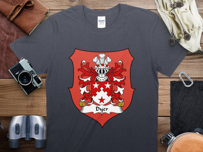 Physical Item Dyer Coat Of Arms Family Crest Heritage Pride T-Shirt