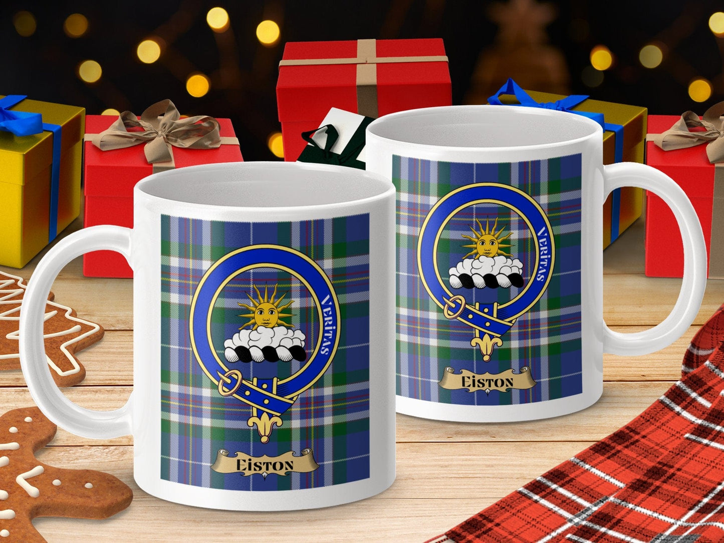 Physical Item Eiston Clan Scottish Tartan Crest Mug