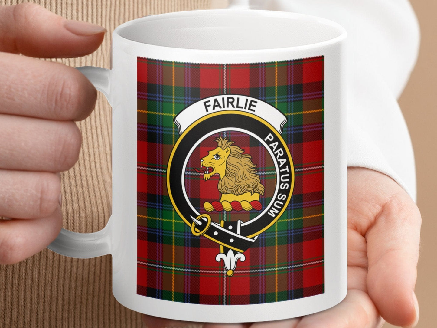 Physical Item Fairlie Clan Scottish Tartan Crest Mug