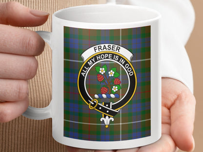 Physical Item Fraser Clan All My Hope Is In God Crest Mug