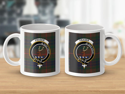 Physical Item Fraser Clan Scottish Tartan Crest Mug
