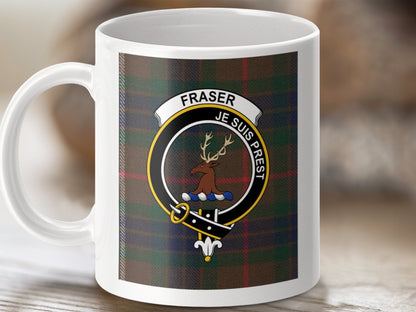 Physical Item Fraser Clan Scottish Tartan Crest Mug