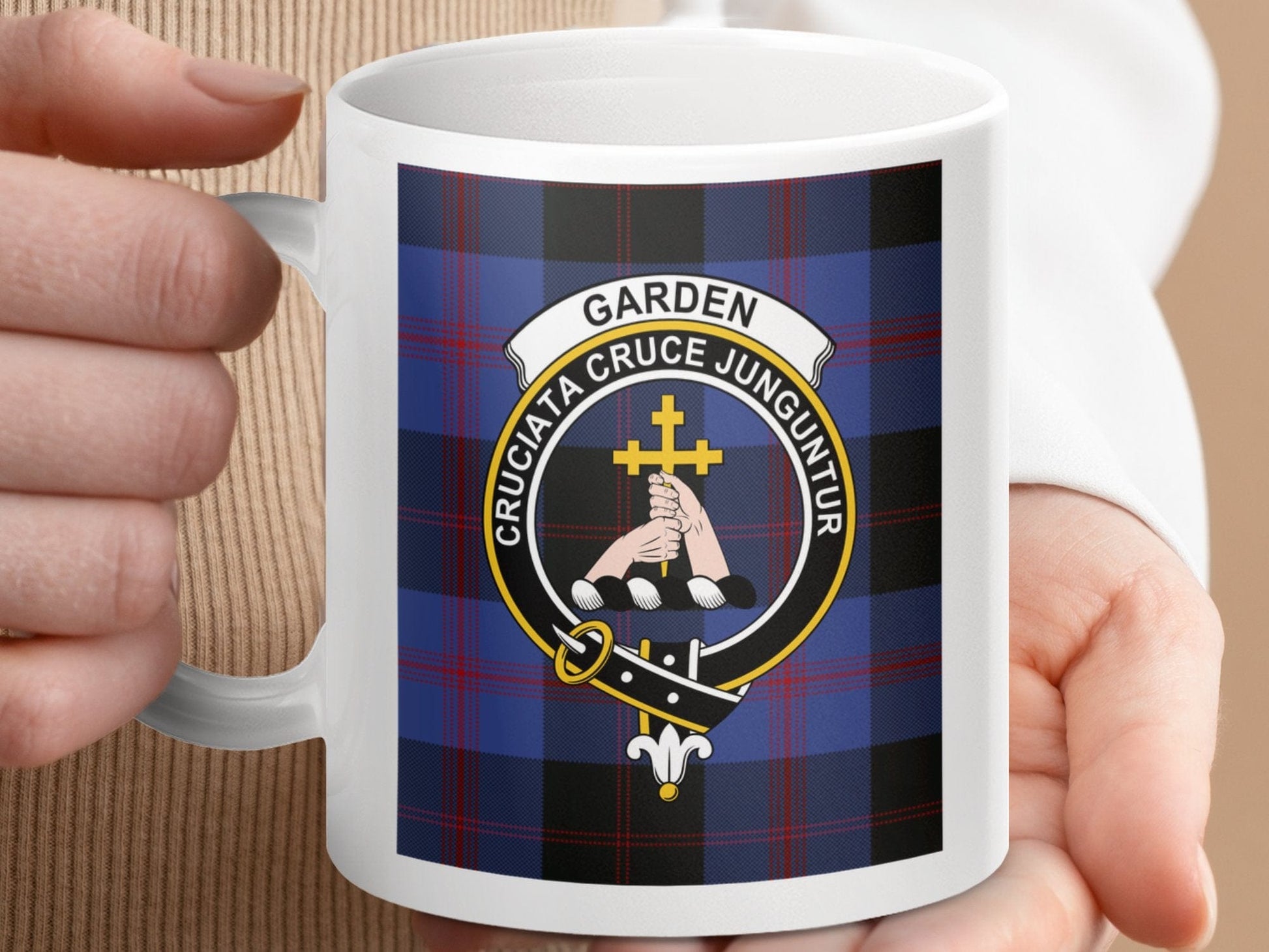 Physical Item Garden Clan Scottish Tartan Crest Mug