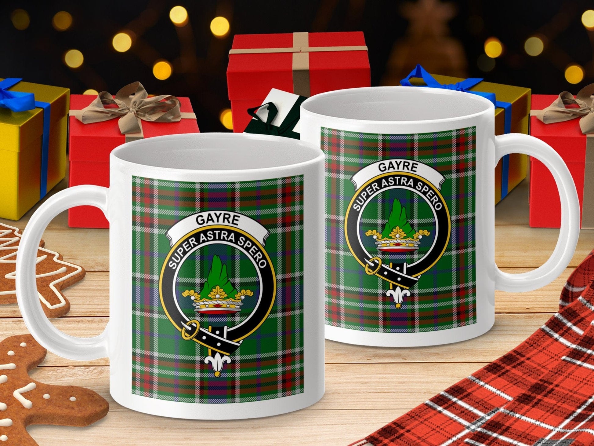 Physical Item Gayre Clan Super Astra Spero Tartan Crest Mug