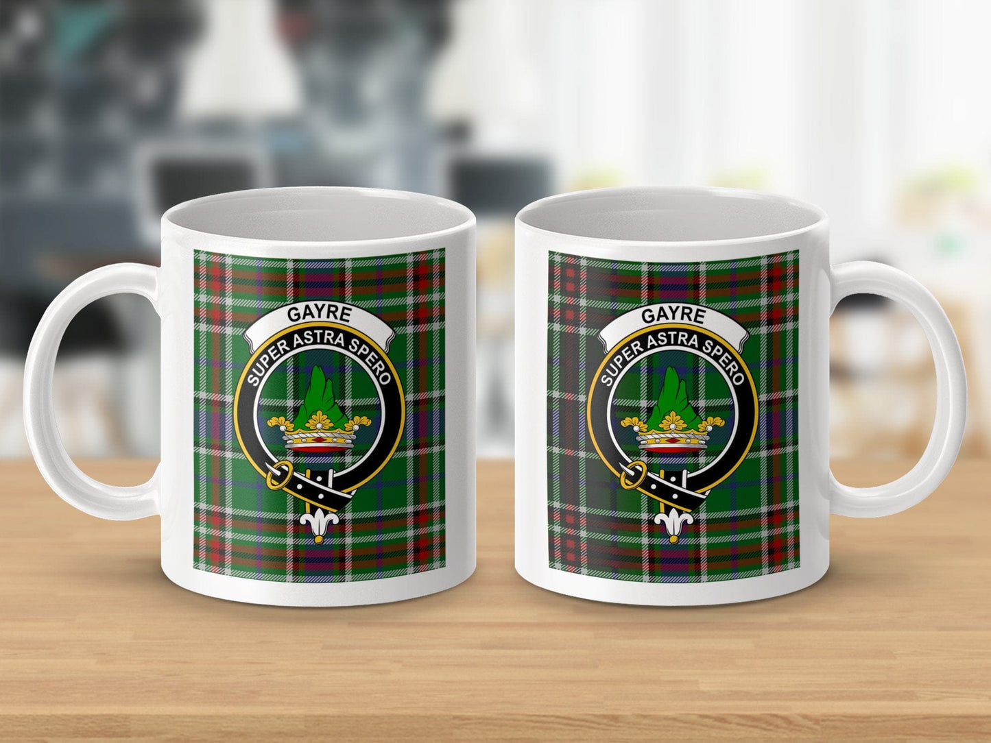 Physical Item Gayre Clan Super Astra Spero Tartan Crest Mug