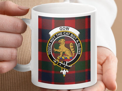 Physical Item Gow Clan Scottish Tartan Crest Mug