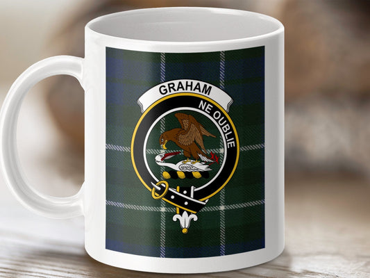 Physical Item Graham Clan Scottish Tartan Crest Mug