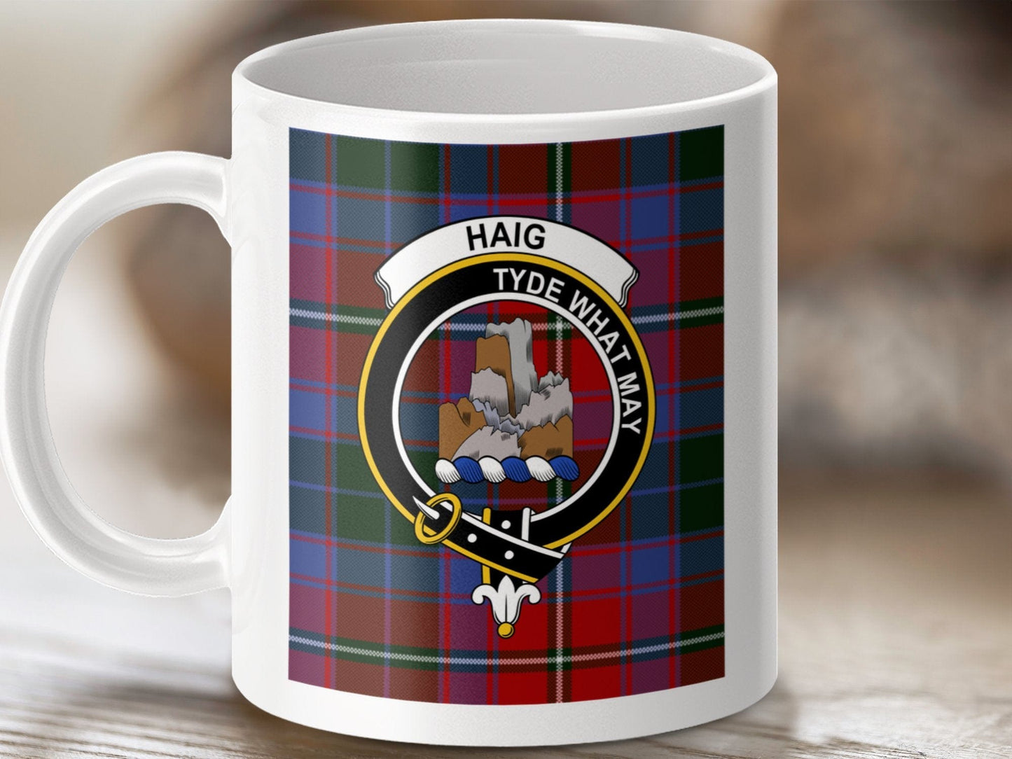 Physical Item Haig Clan Tyde What May Scottish Tartan Crest Mug