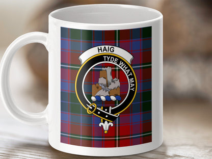 Physical Item Haig Clan Tyde What May Scottish Tartan Crest Mug