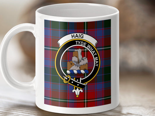 Physical Item Haig Clan Tyde What May Scottish Tartan Crest Mug