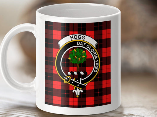 Physical Item Hogg Clan Scottish Tartan Crest Mug