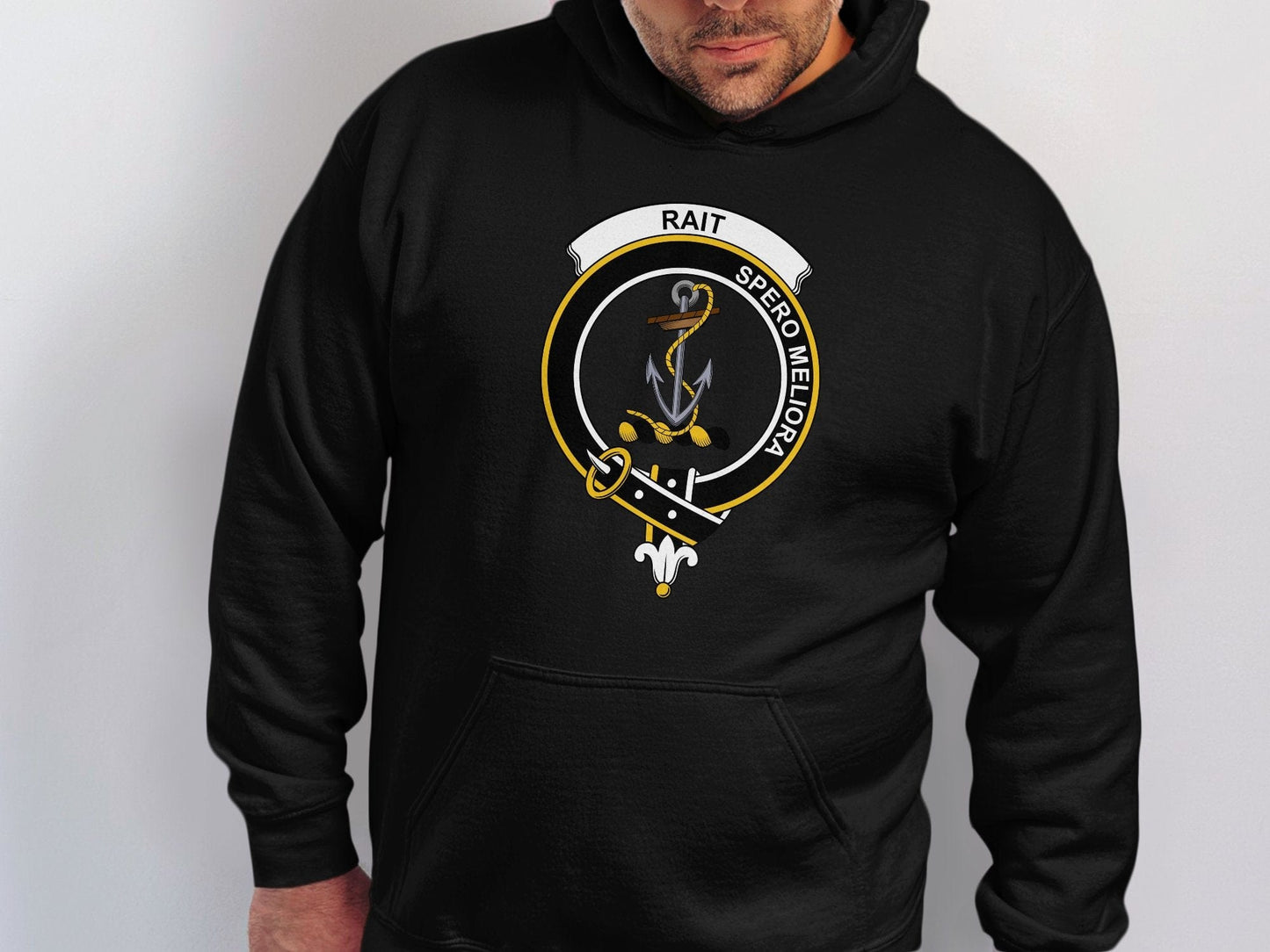 Physical Item Hoodies / S / Black RAIT Spero Meliora Scottish Clan Crest long sleeve tee sweatshirt hoodie