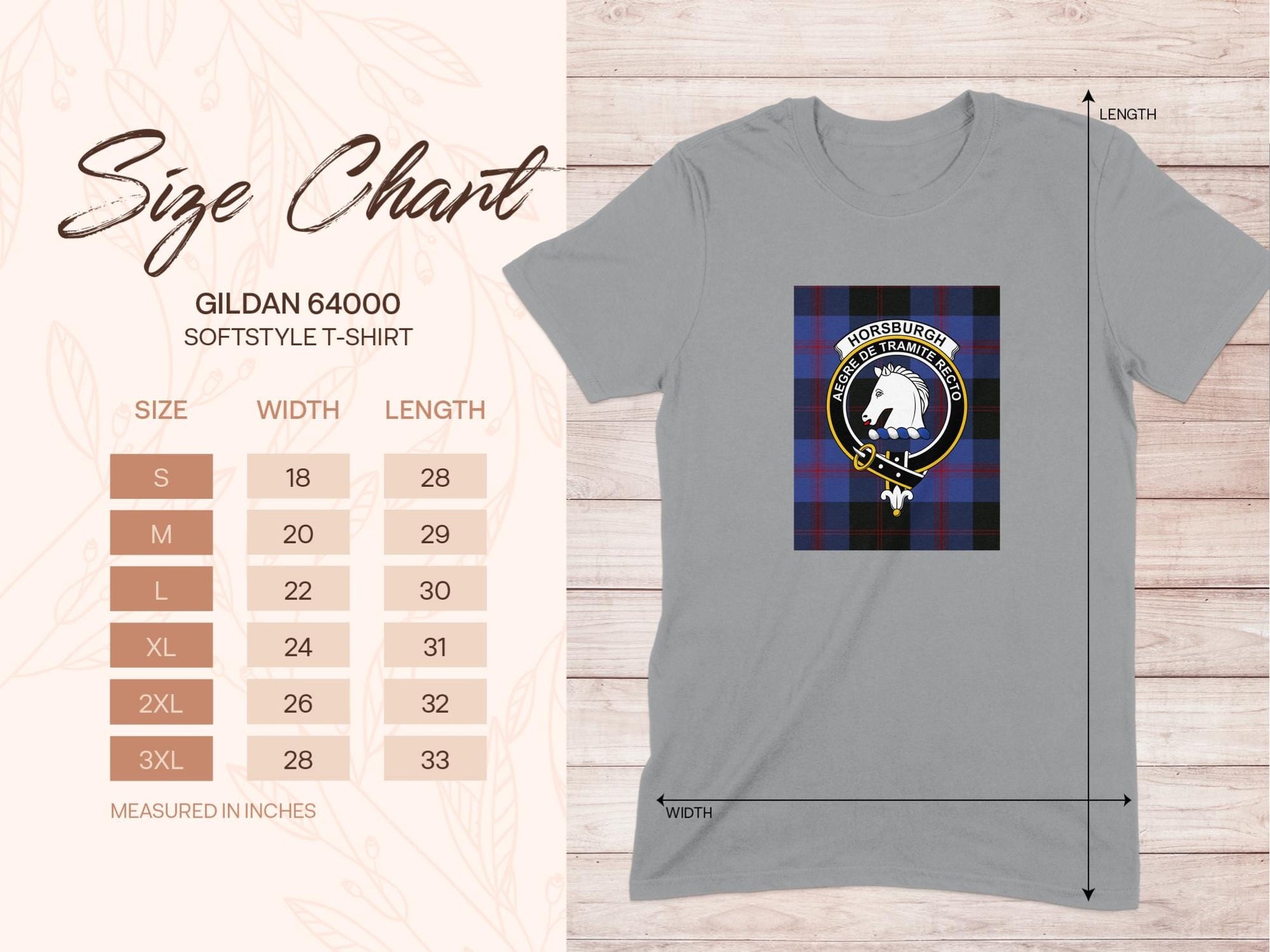 Physical Item Horsburgh Clan Scottish Tartan Crest Unisex T-Shirt