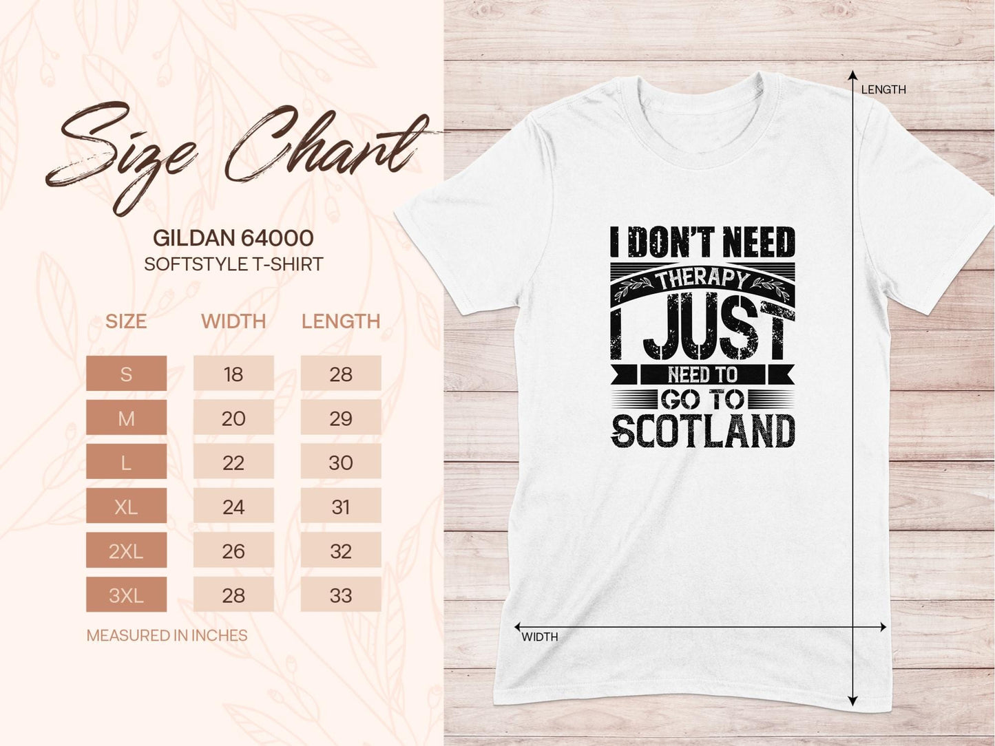 Physical Item I Don't Need Therapy Just Need To Go To Scotland T-Shirts