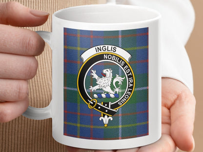 Physical Item Inglis Clan Scottish Tartan Crest Mug