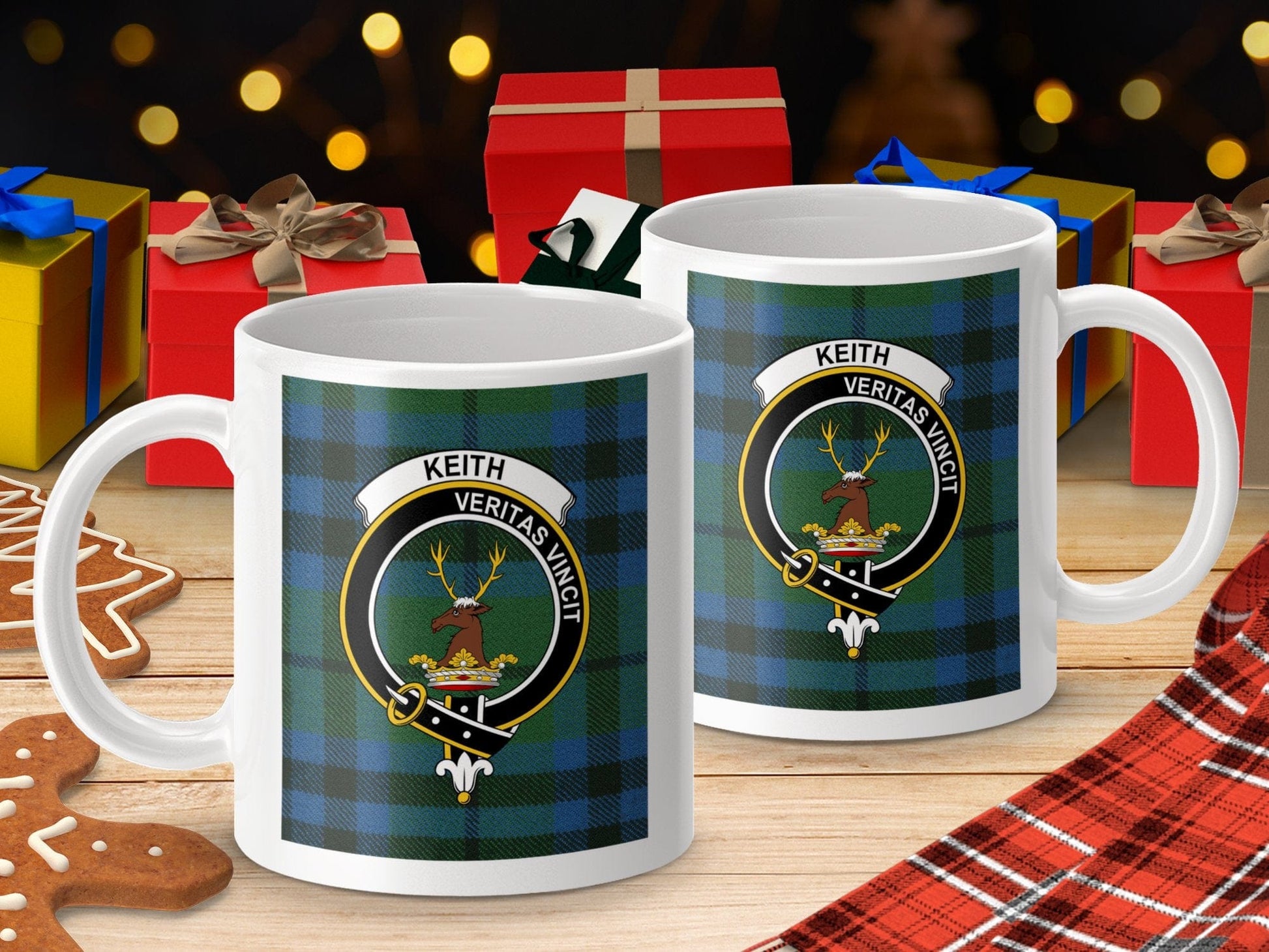 Physical Item Keith Clan Scottish Tartan Crest Mug