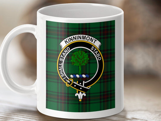 Physical Item Kinninmont Clan Scottish Tartan Crest Mug