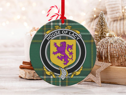 Physical Item Lacy Crest Irish Tartan Christmas Decoration Ornaments