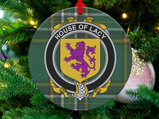 Physical Item Lacy Crest Irish Tartan Christmas Decoration Ornaments