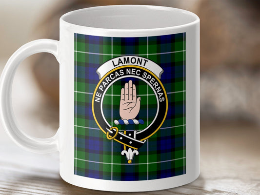 Physical Item Lamont Clan Scottish Tartan Crest Mug