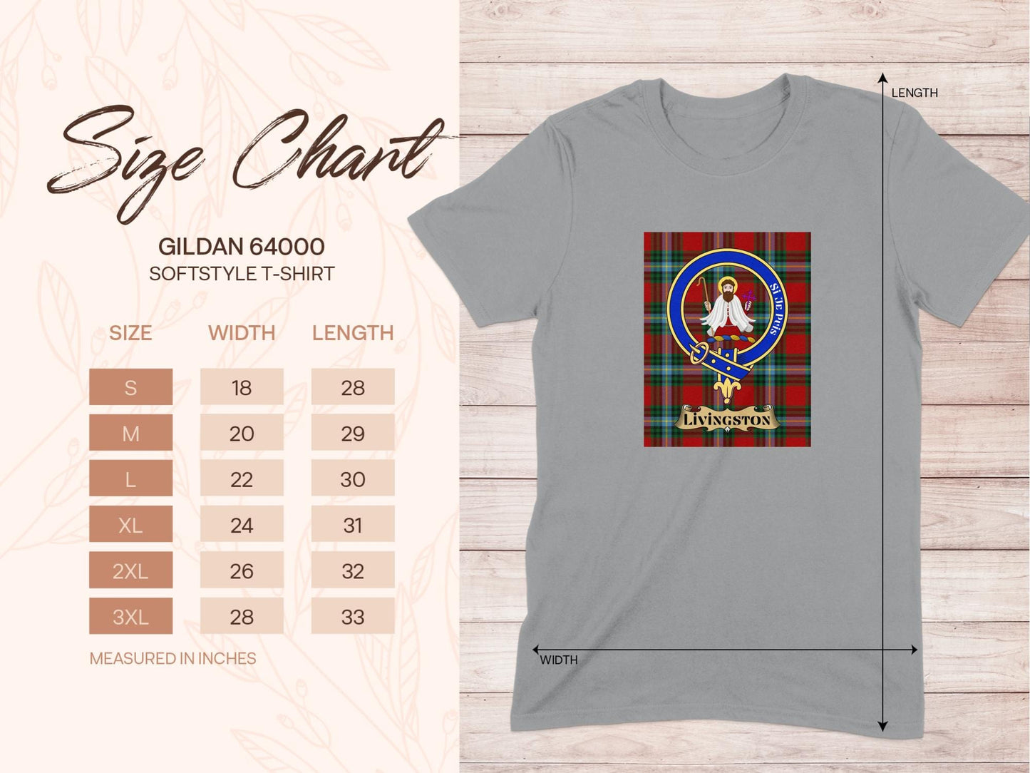 Physical Item Livingston Clan Scottish Tartan Crest Unisex T-Shirt