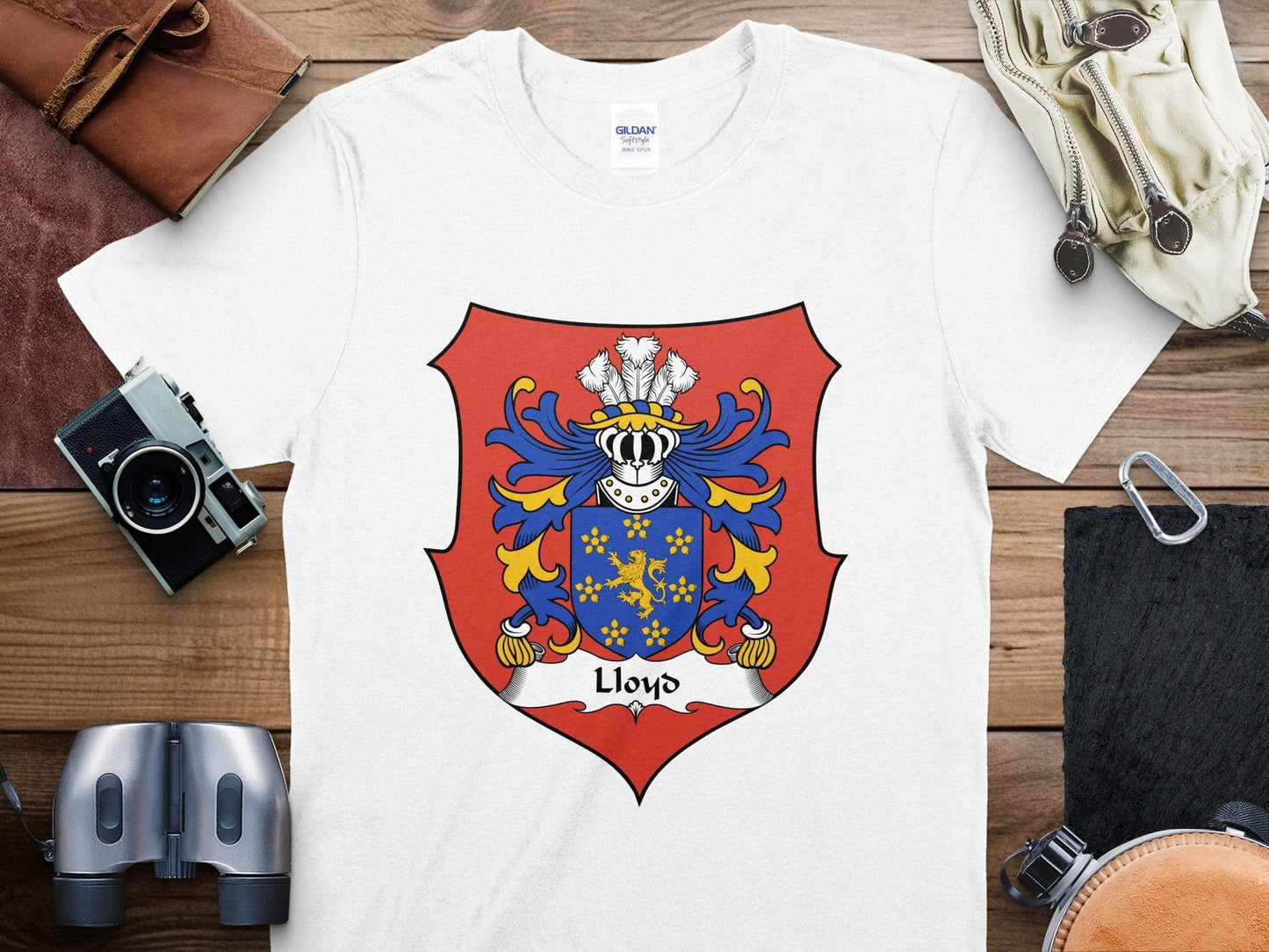 Physical Item Lloyd Iconic Coat of Arms Design Graphic T-Shirt