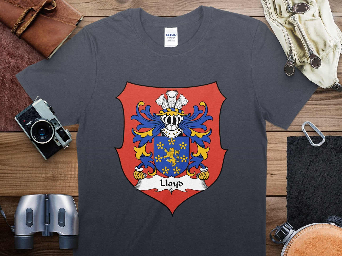 Physical Item Lloyd Iconic Coat of Arms Design Graphic T-Shirt