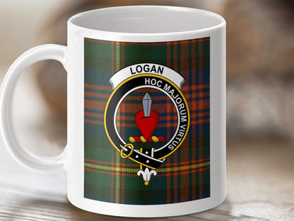 Physical Item Logan Clan Scottish Tartan Crest Mug