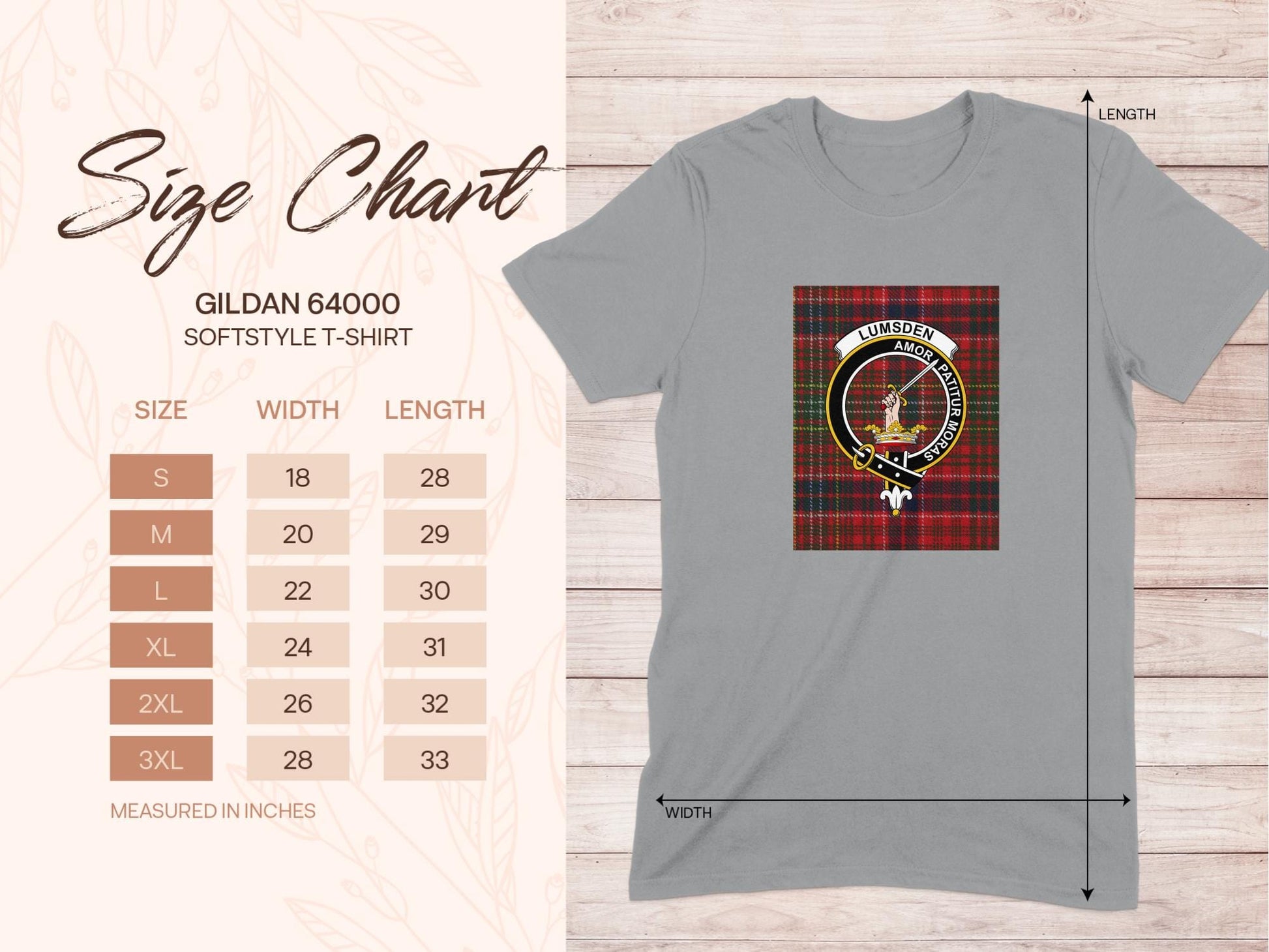 Physical Item Lumsden Clan Scottish Tartan Crest Unisex T-Shirt