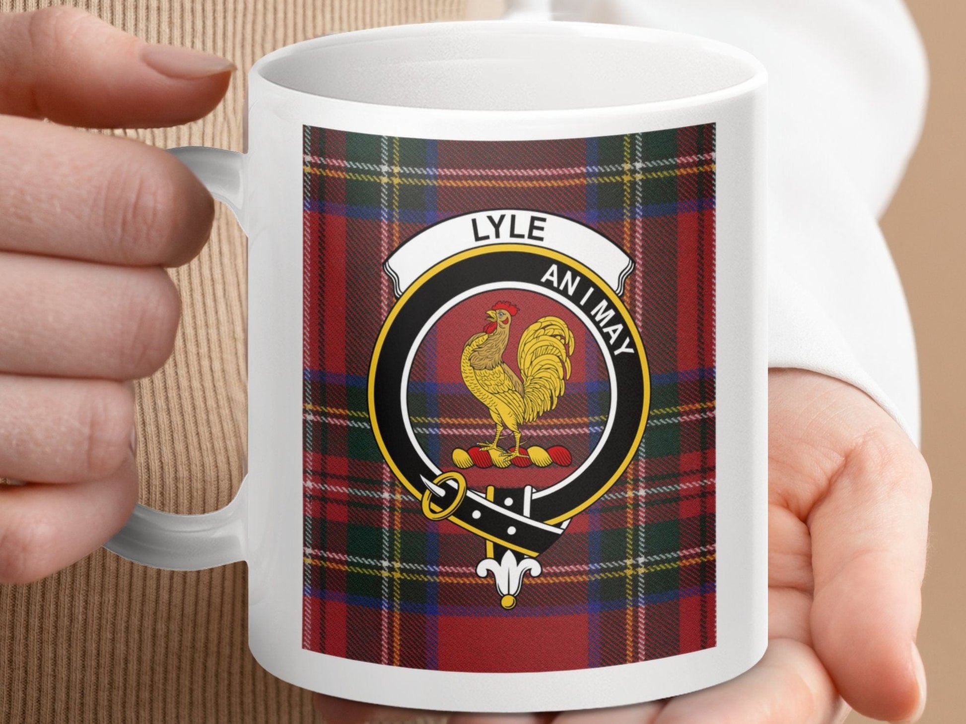 Physical Item Lyle Clan Scottish Tartan Crest Mug