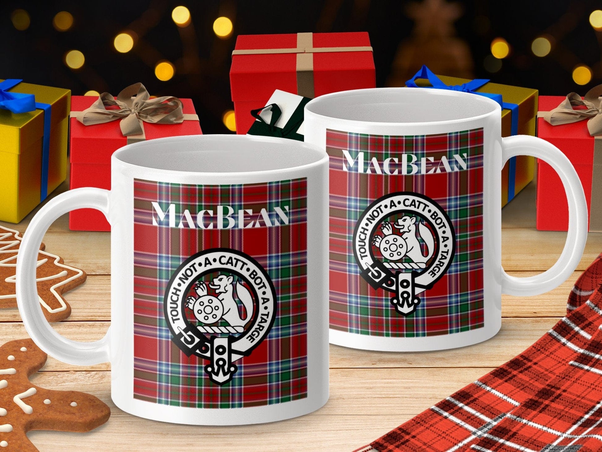 Physical Item Macbean Clan Scottish Tartan Crest Mug