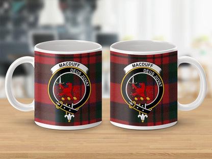 Physical Item Macduff Clan Crest Tartan Scottish Mug