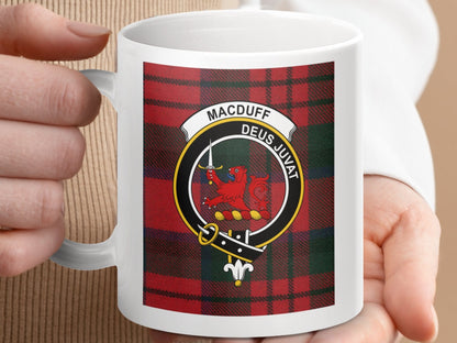 Physical Item Macduff Clan Scottish Tartan Crest Mug